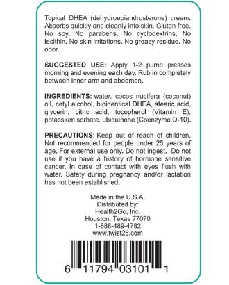 Twist 25 DHEA Cream Pump - Image 2