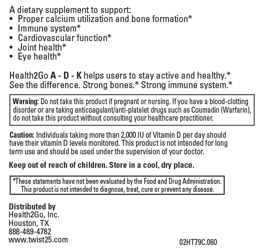 Health2Go ADK side label